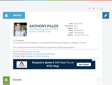 Tablet Screenshot of anthonypillos.com